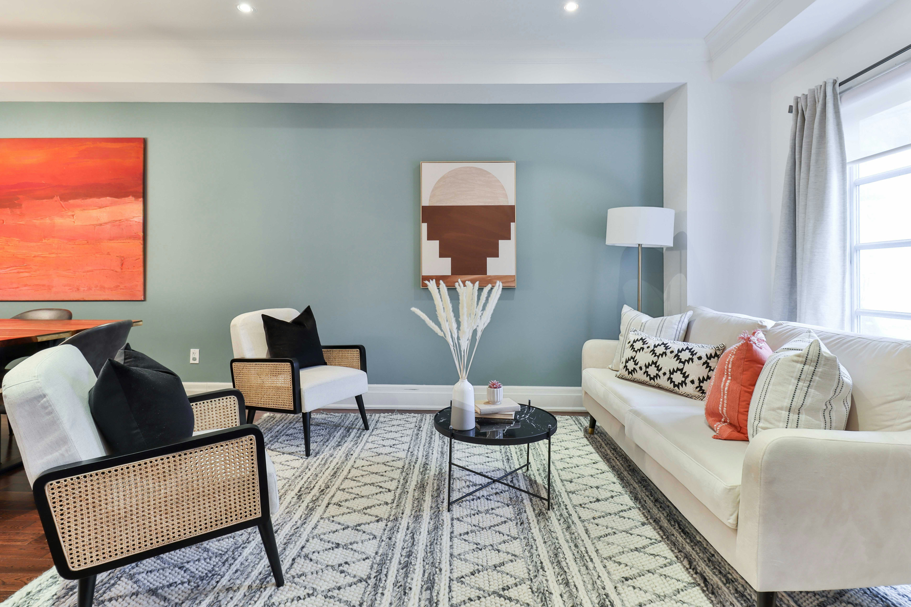 Lackierte Oberfläche im Nahbereich